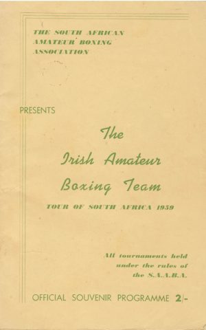The Irish Amateur Tour of South Africa 1959